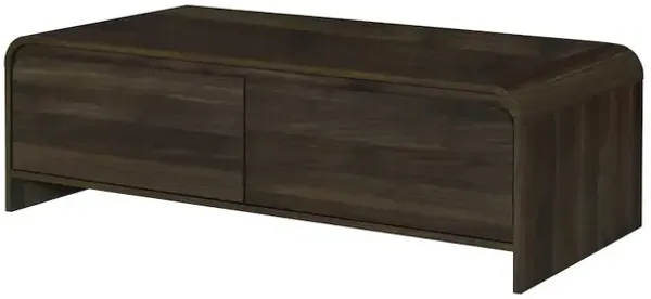 New Classic Furniture Mara 3-Piece 47 in. Walnut Rectangular Wood Coffee Table with 2 End Tables