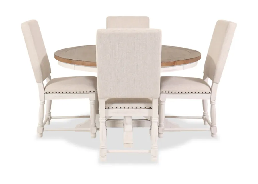 Augusta Rustic 5-Piece Dining Set