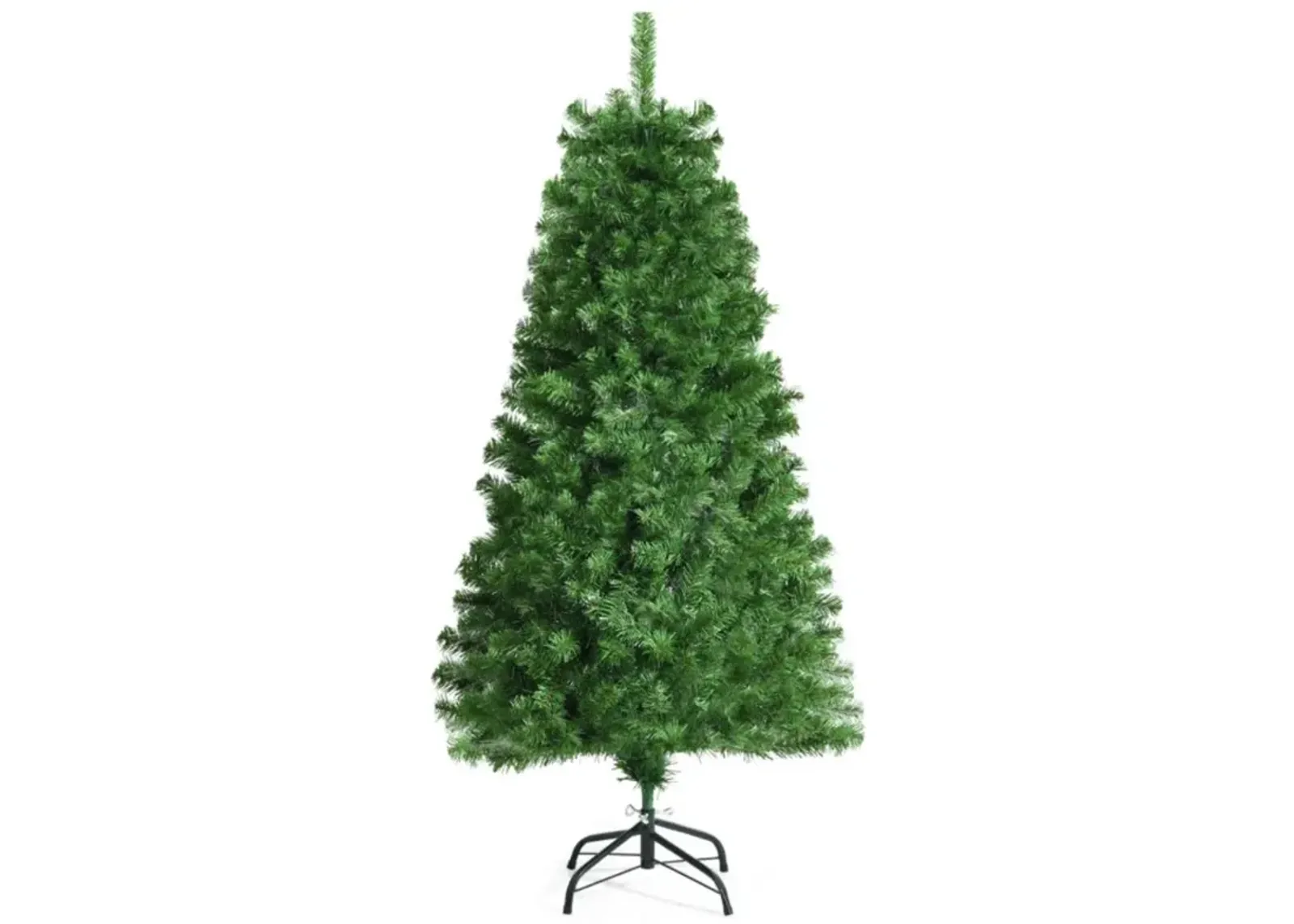 Hivvago 5/7 FT Pre-lit Multi-Colored Fiber Optic Spruce Artificial Christmas Tree