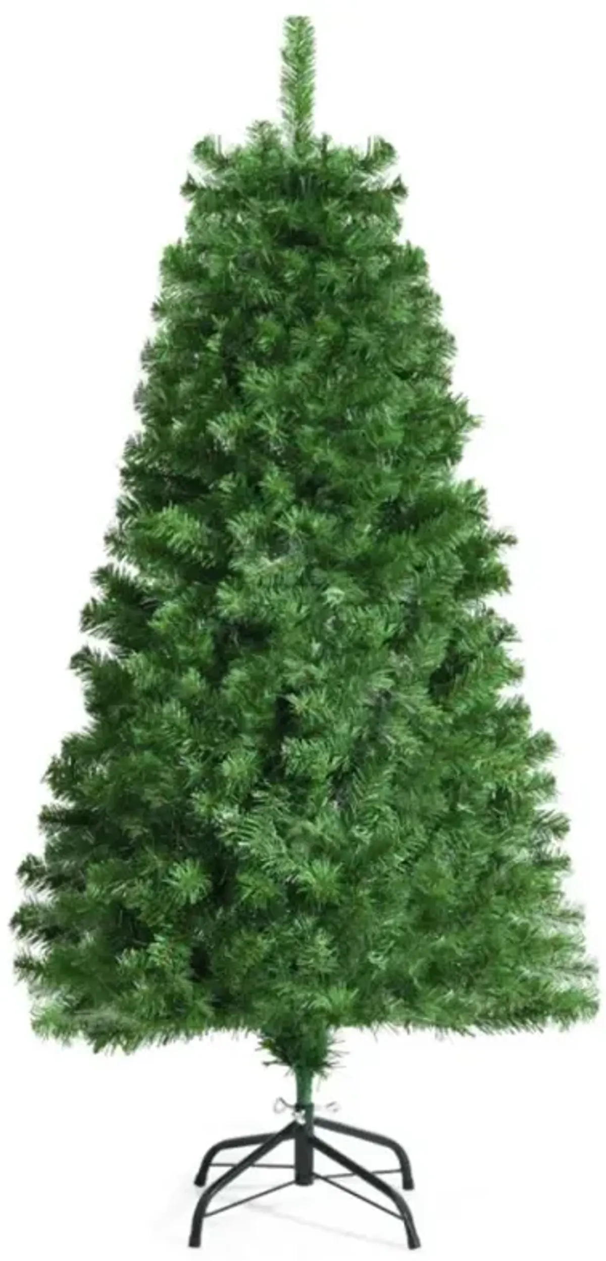 Hivvago 5/7 FT Pre-lit Multi-Colored Fiber Optic Spruce Artificial Christmas Tree