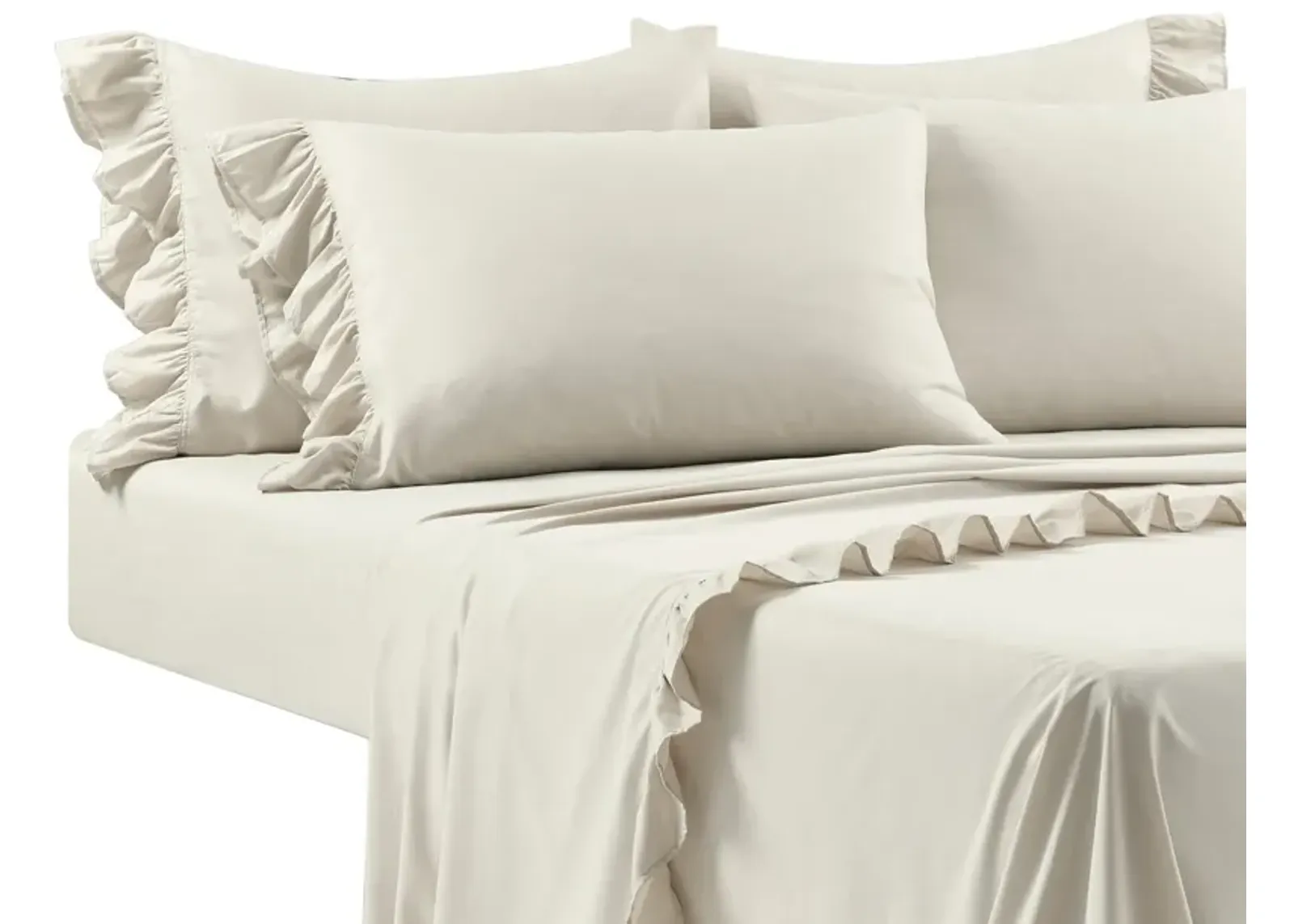 Reyna Ruffle Sheet Set 6Pc