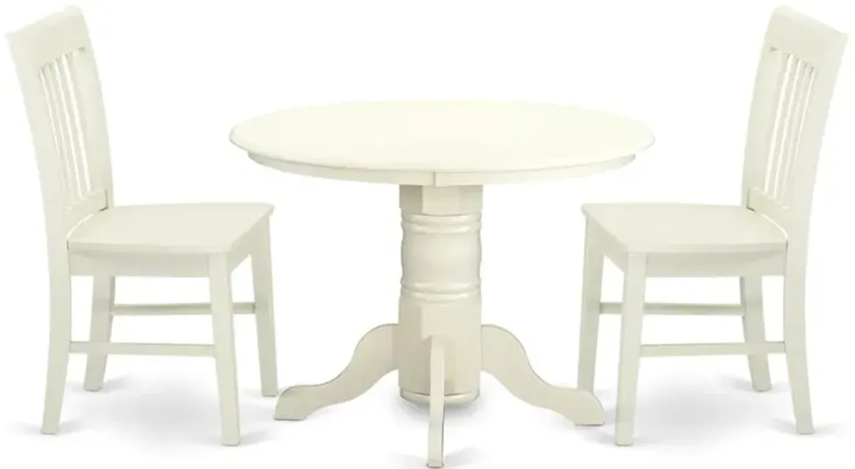 Dining Room Set Linen White, SHNO3-LWH-W