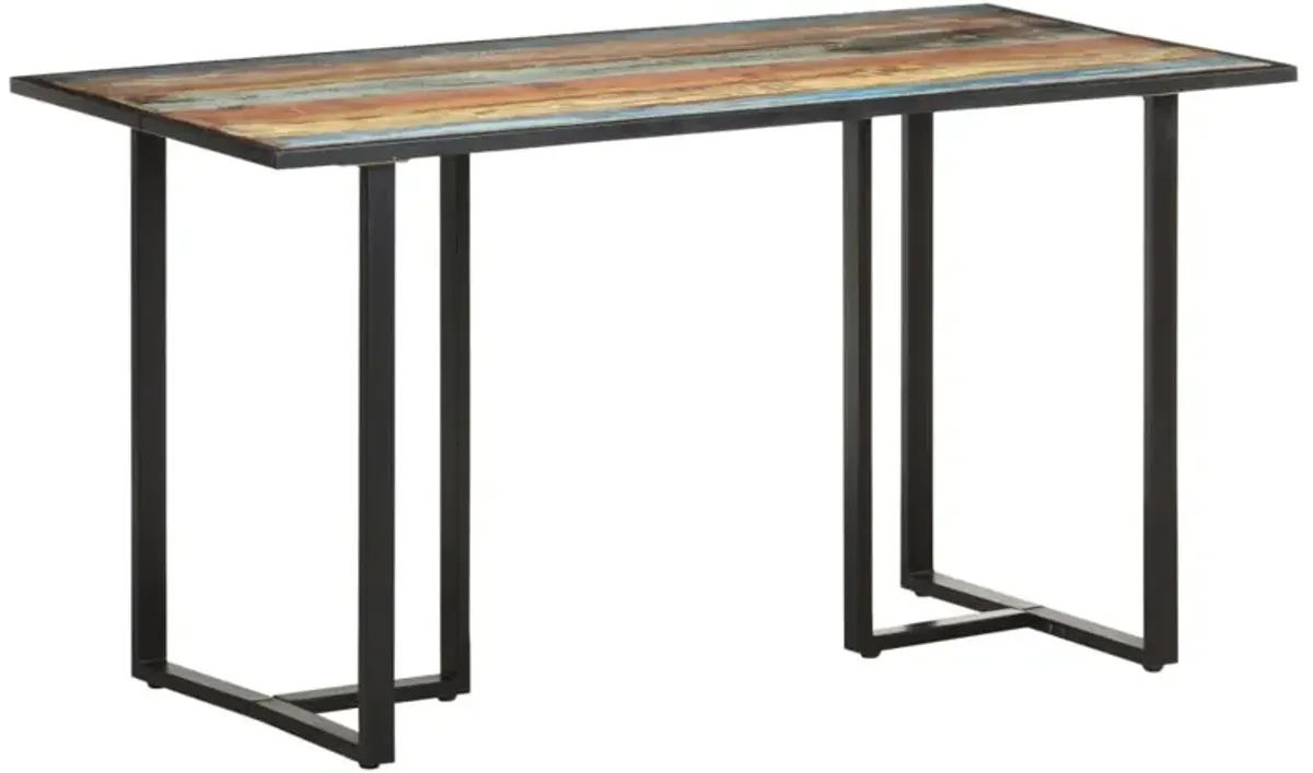 vidaXL Dining Table 55.1" Solid Reclaimed Wood