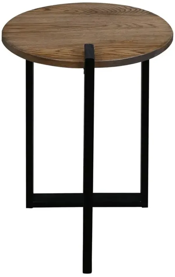 Sundial Contemporary Round End Table