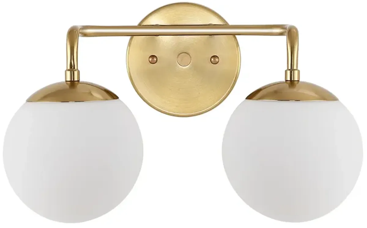 Louis Parisian Globe Metalfrosted Glass Modern Contemporary LED Vanity