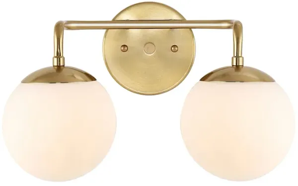 Louis Parisian Globe Metal/Frosted Glass Modern Contemporary LED Vanity Light