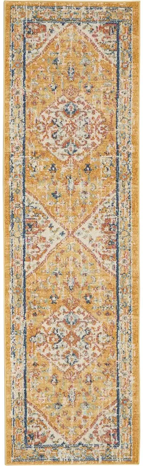 Passion PSN23 Ivory/Yellow 2'2" x 7'6" Rug