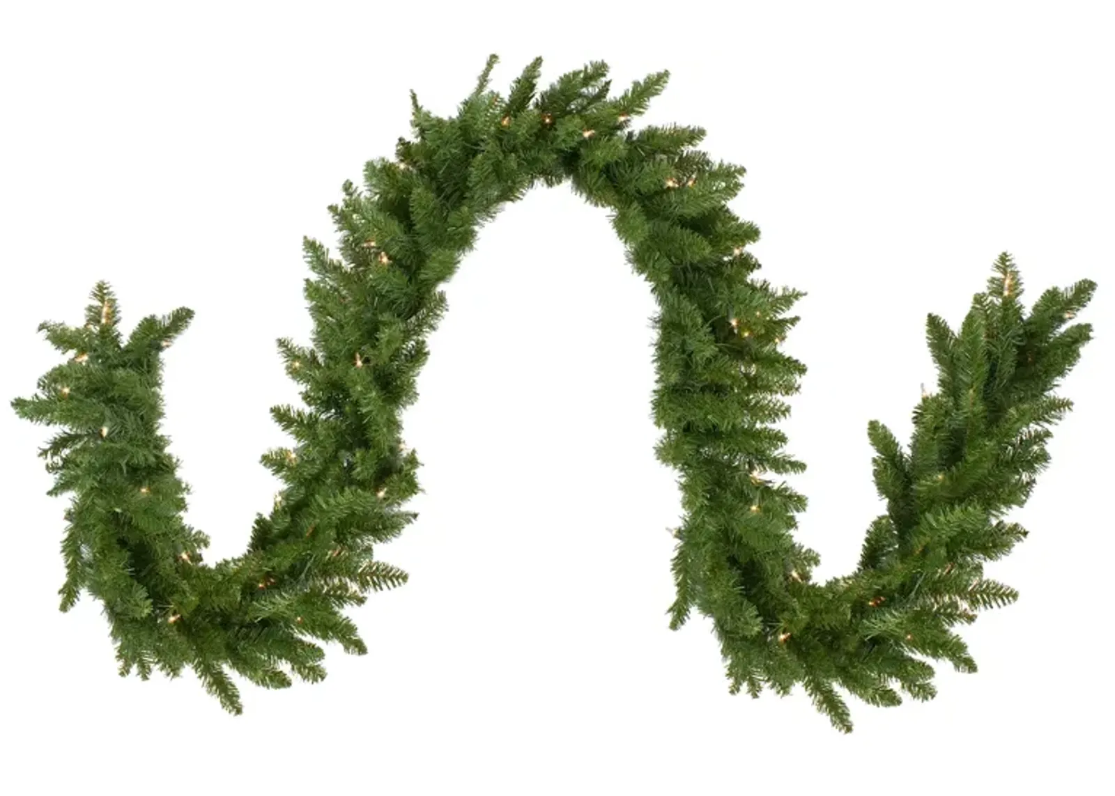 9' x 12" Pre-Lit Eastern Pine Artificial Christmas Garland - Clear Lights