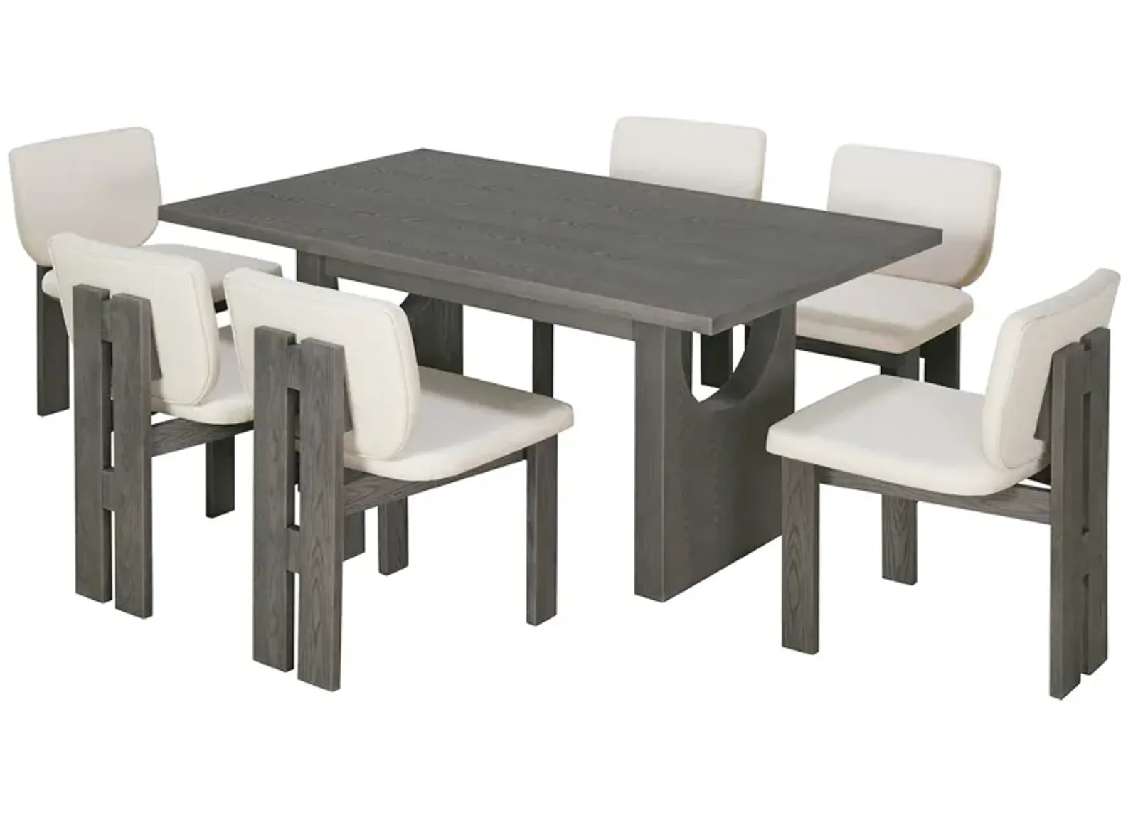 Merax 7-Piece Retro Dining Set