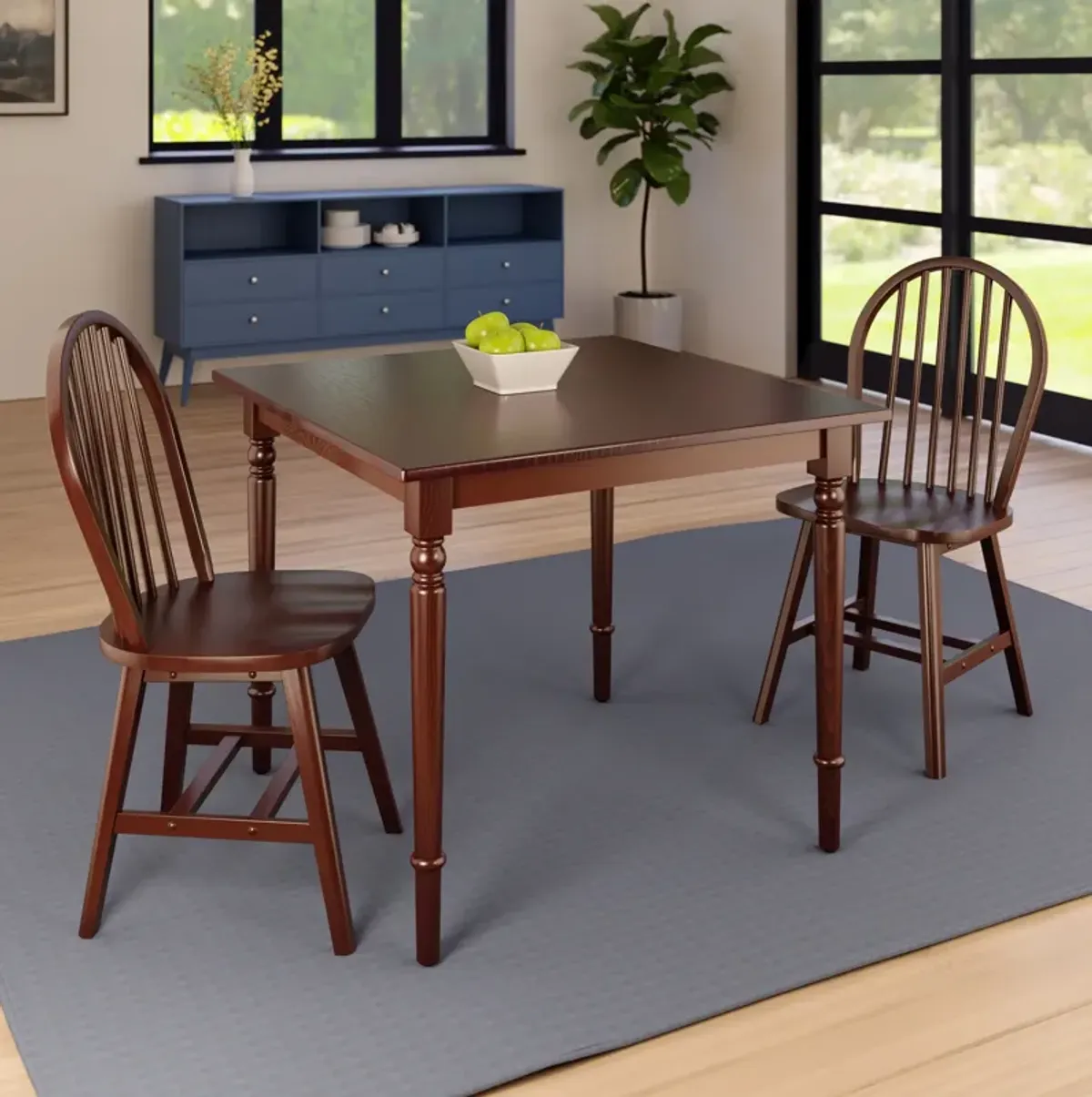 Winsome Wood Mornay Dining Set, Walnut