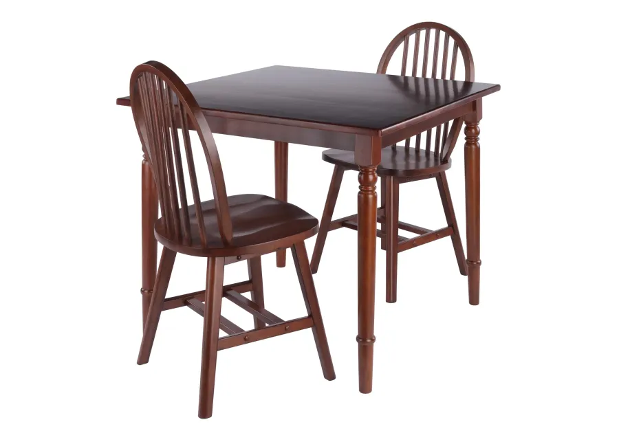 Winsome Wood Mornay Dining Set, Walnut