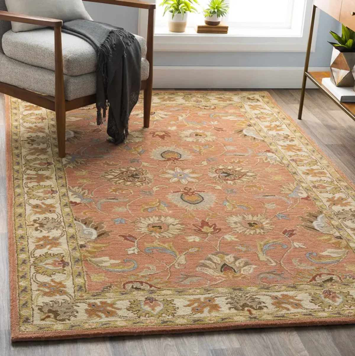 Caesar CAE-1004 6' Round Red Rug