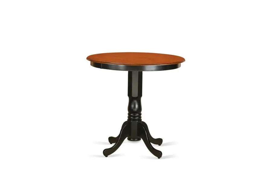 Jackson  Counter  Height  Table  in  black  and  Cherry  Finish