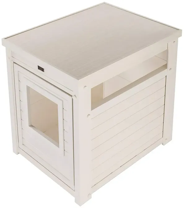 New Age Pet LitterLoo Litter Box Cover/End Table - Antique White