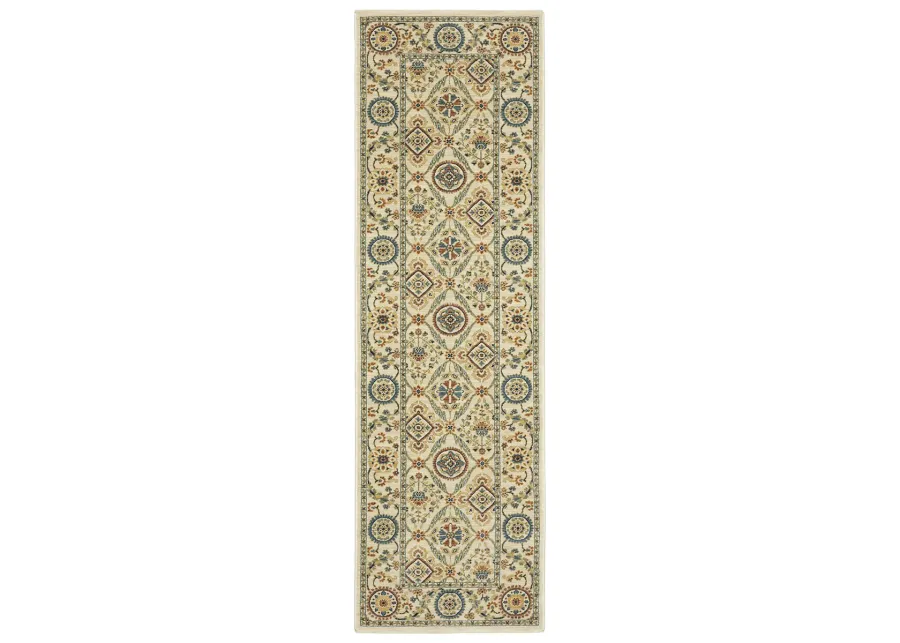 Francesca 2'3" x 7'6" Ivory Rug