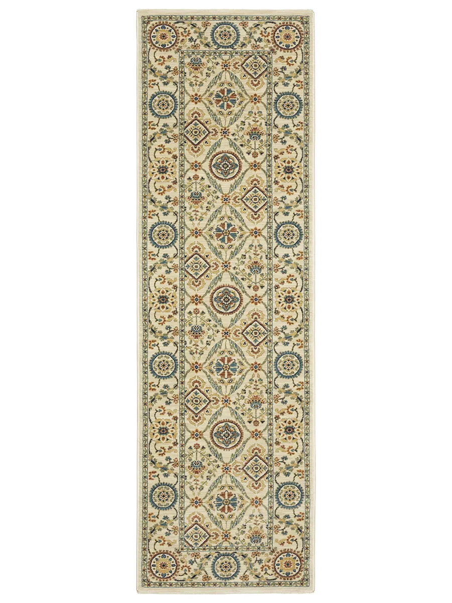 Francesca 2'3" x 7'6" Ivory Rug