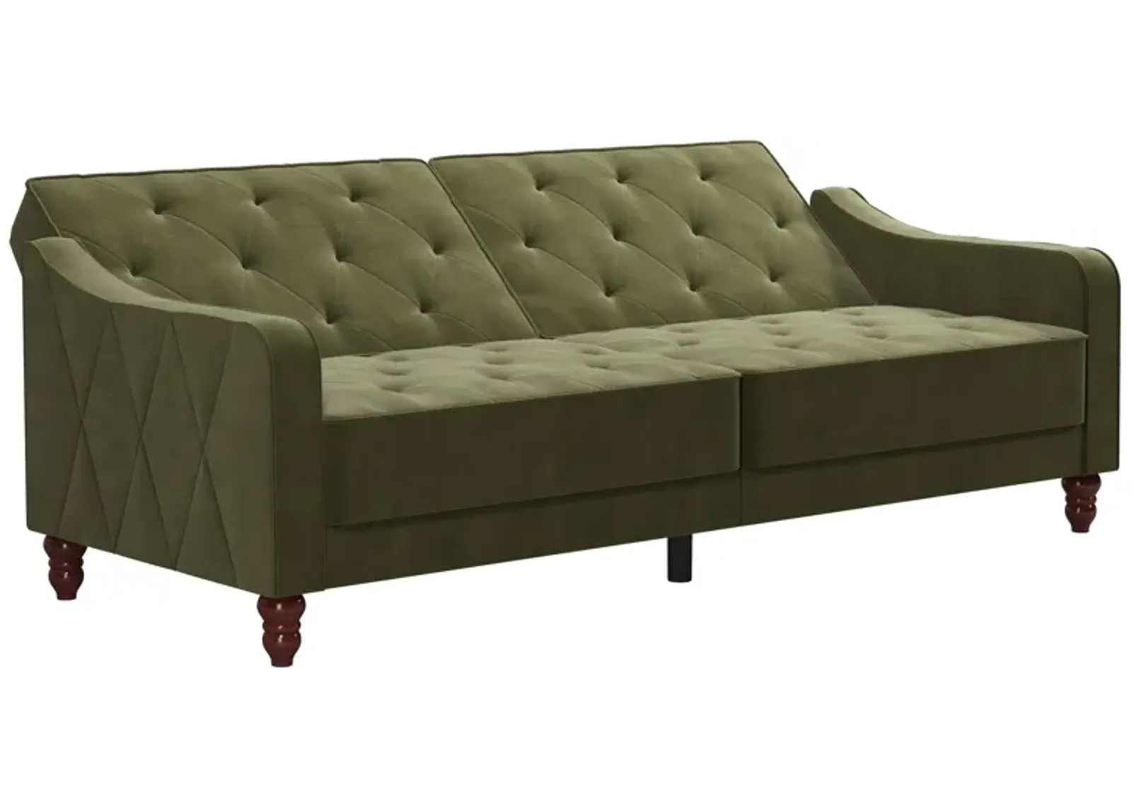 Vintage Tufted Split Back Futon