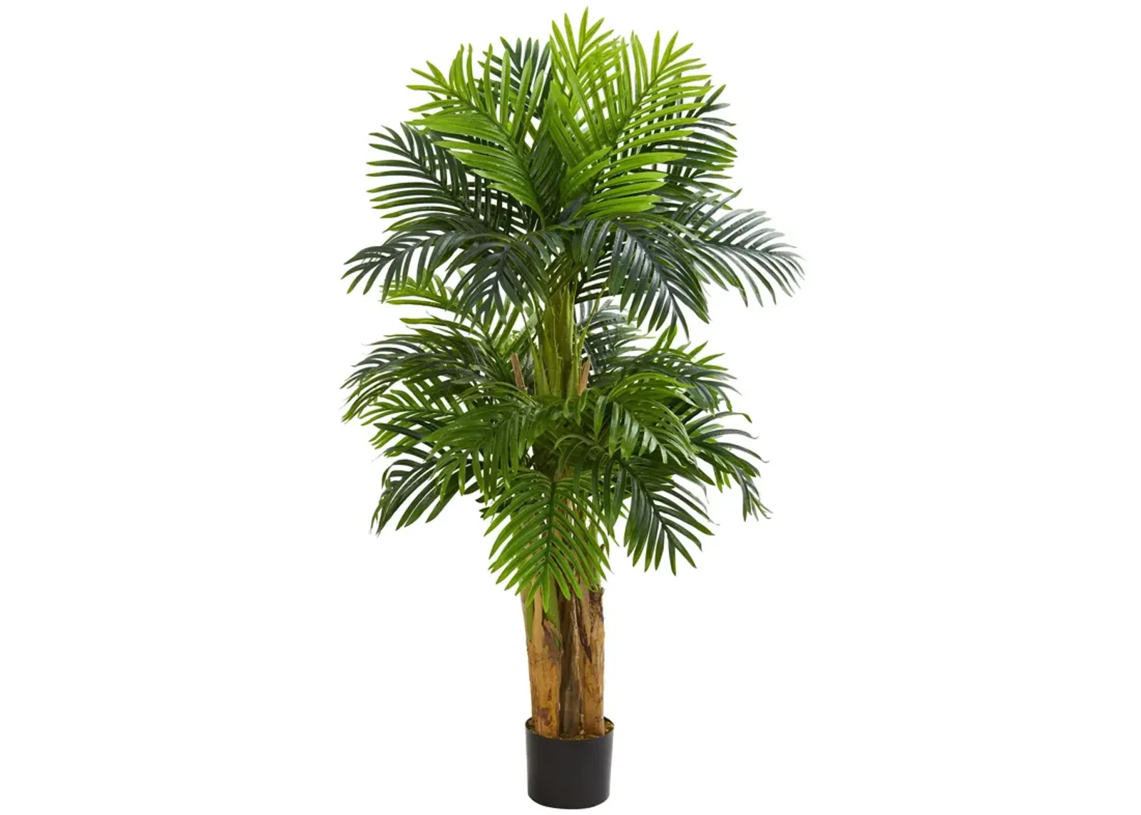 HomPlanti 5 Feet Triple Areca Palm Artificial Tree