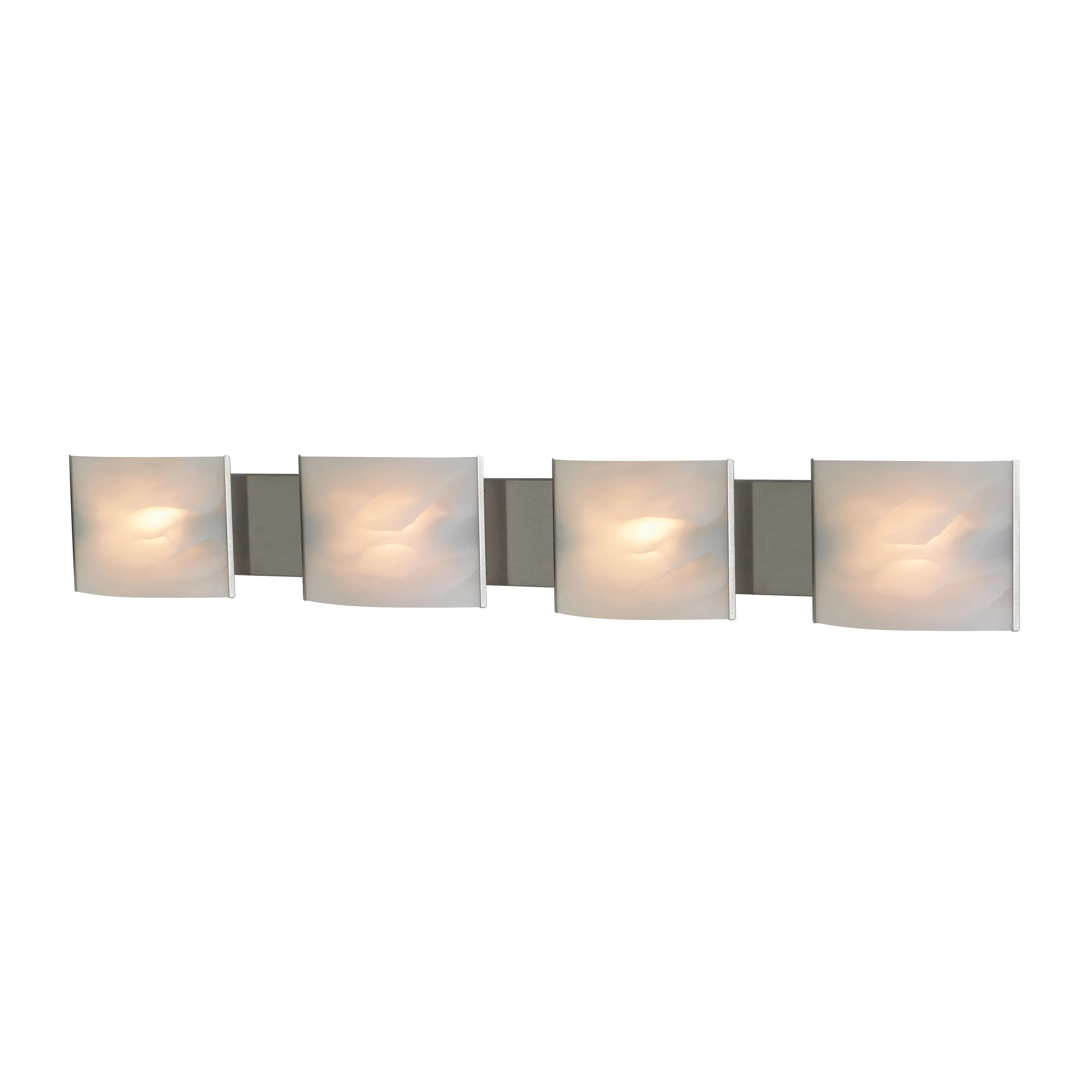 Pannelli 41'' Wide 4-Light Silver Vanity Light