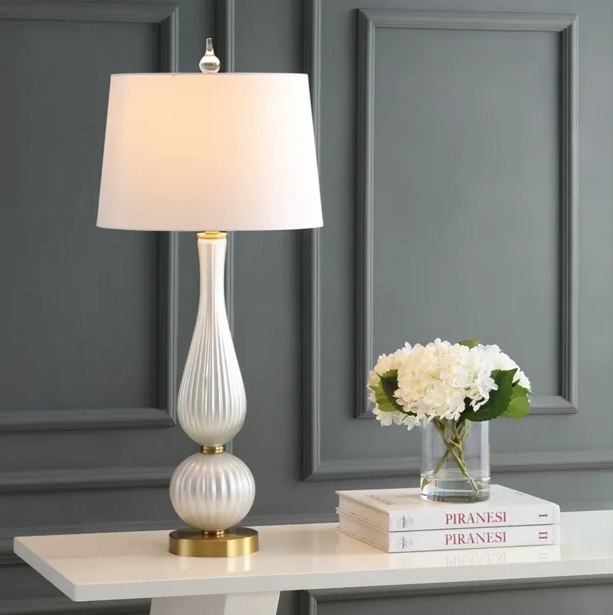 Gillian Glass LED Table Lamp