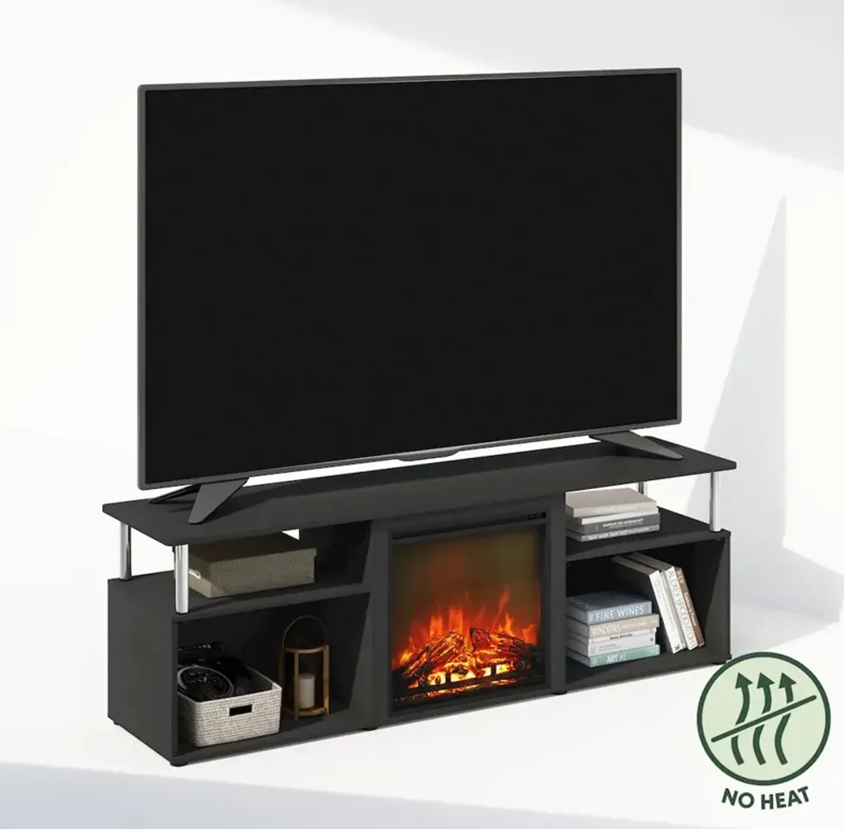 Electric Fireplace Corner TV Stand, Entertainment Center for TV up to 70 Inch