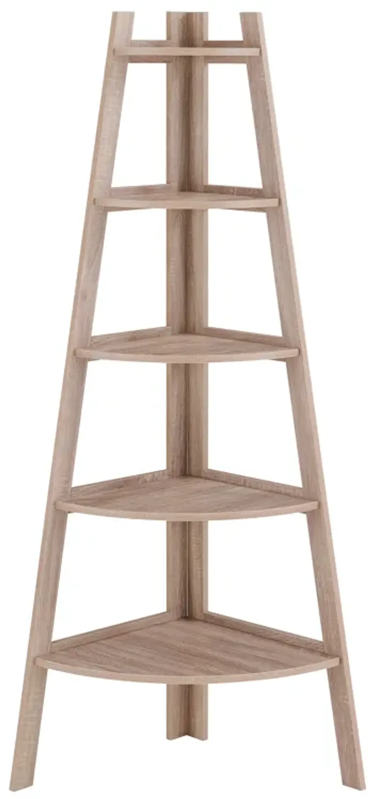 Five Tier Corner Ladder Display Bookshelf