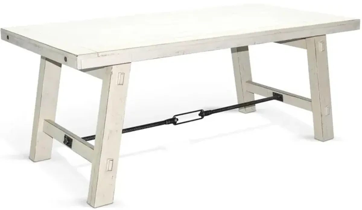 Sunny Designs White Sand Dining Table with Turnbuckle