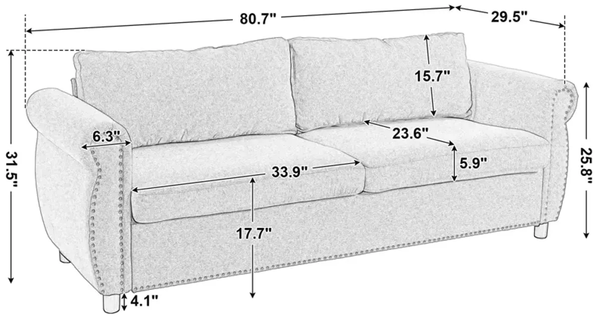 Merax 2-in-1  Sleeper Sofa Bed with Large Mattress