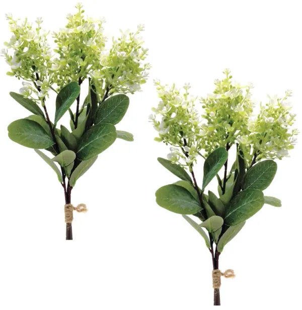 2-Pack Faux Lilac Bundles – Artificial Purple Lilacs for Home Accents, Office Decor, and Floral Styling