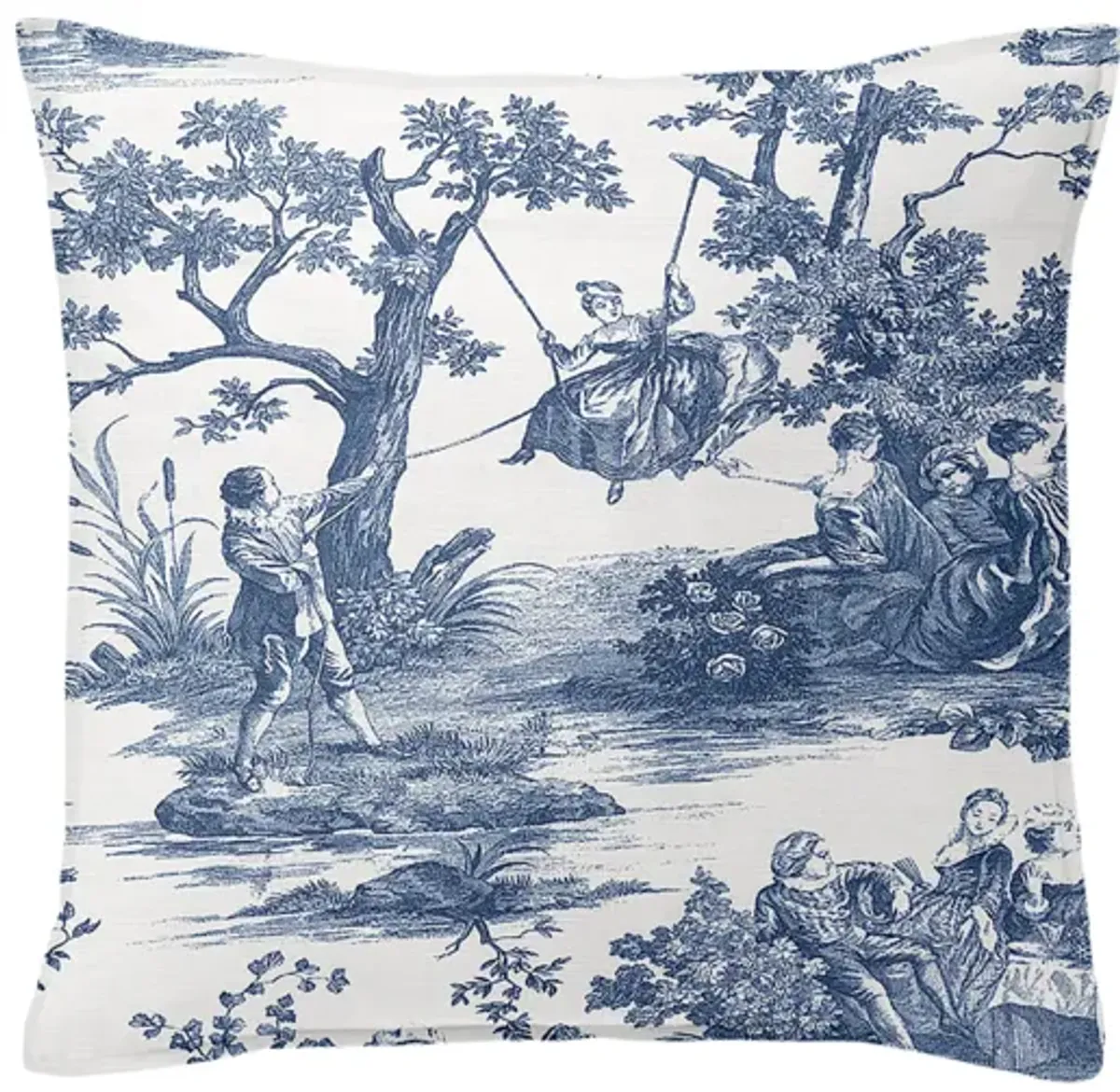 6ix Tailors Fine Linens Malaika Blue Decorative Throw Pillows