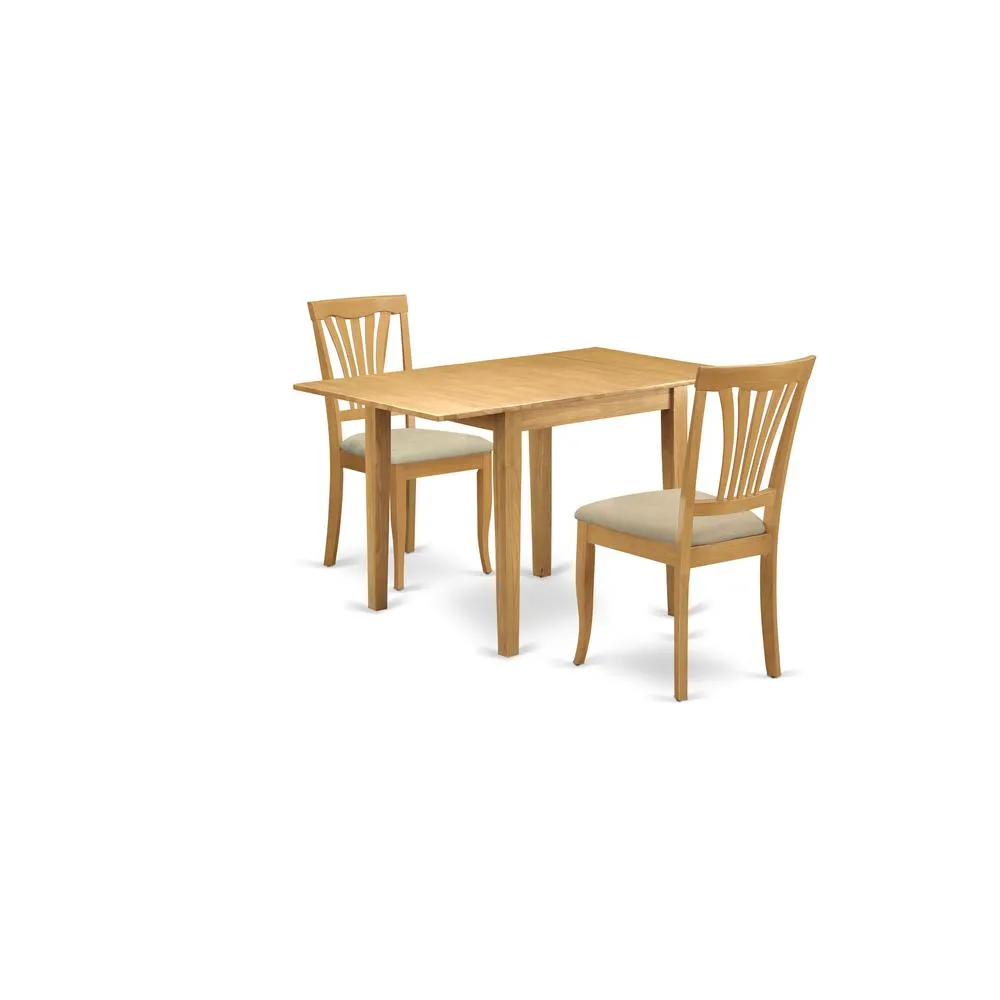 Dining Room Set Oak, NDAV3-OAK-C