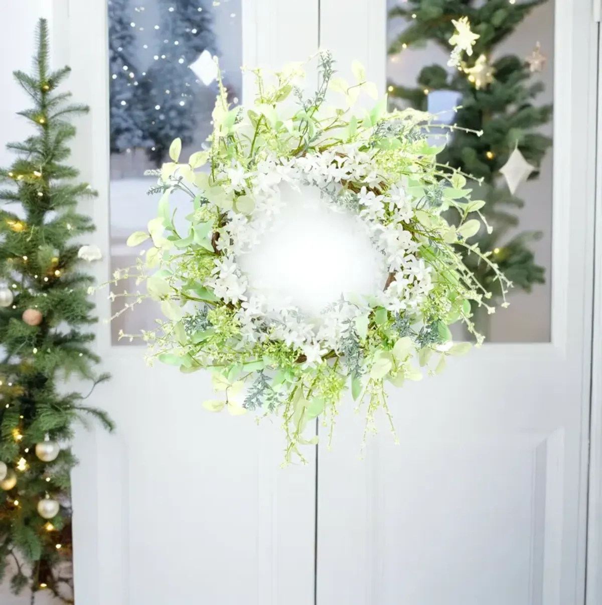 Mixed Wreath for Seasonal Home Décor or Vibrant Front Door Display