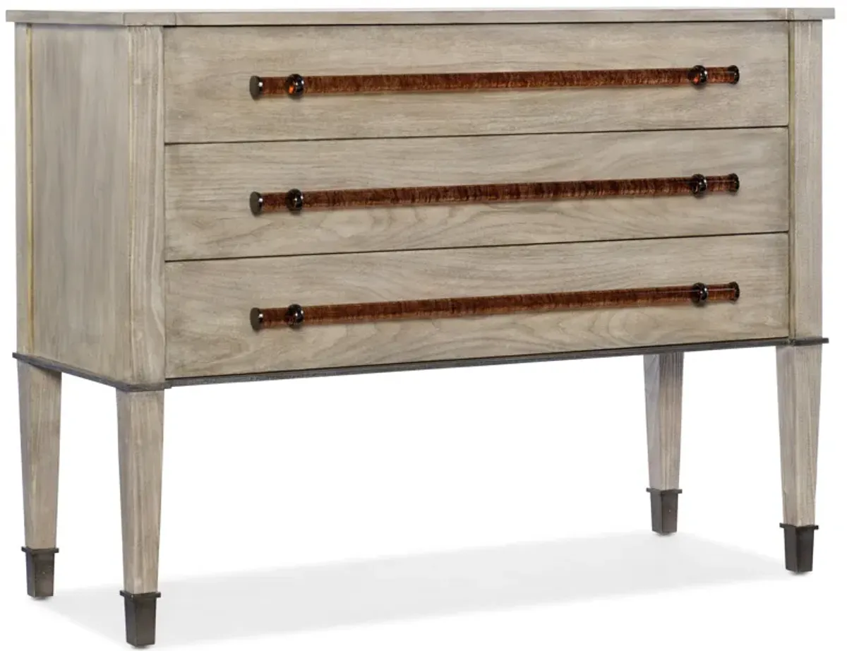 Melange Micah Chest in Light Wood