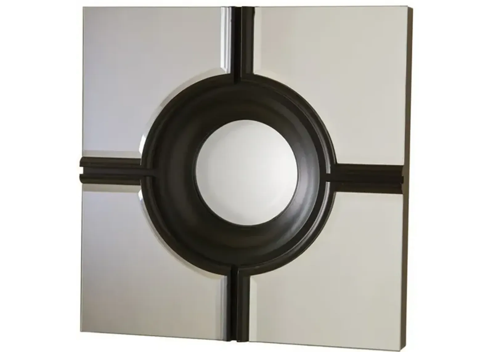 Bull's Eye Cross Mirror- Black