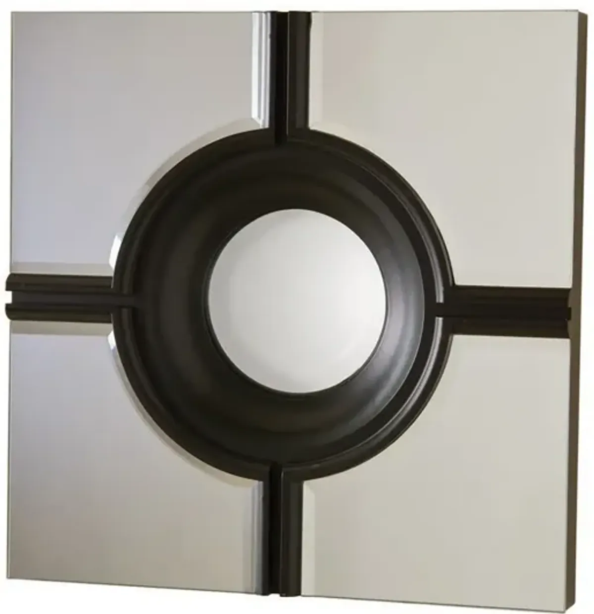 Bull's Eye Cross Mirror- Black