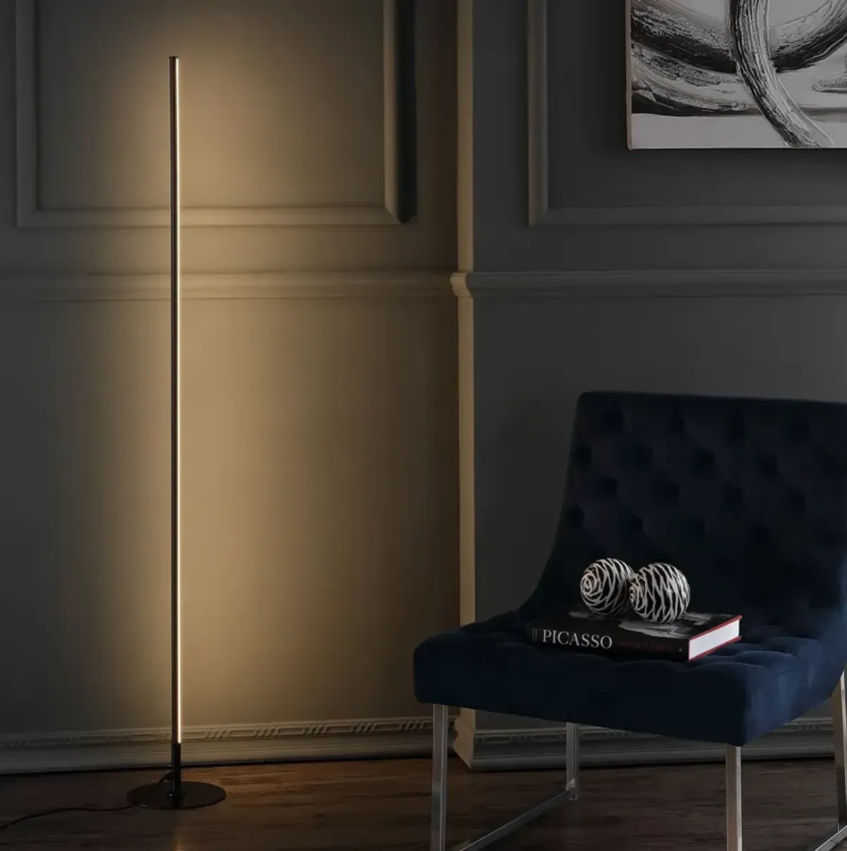 Iris LED Integrated Floor Lamp