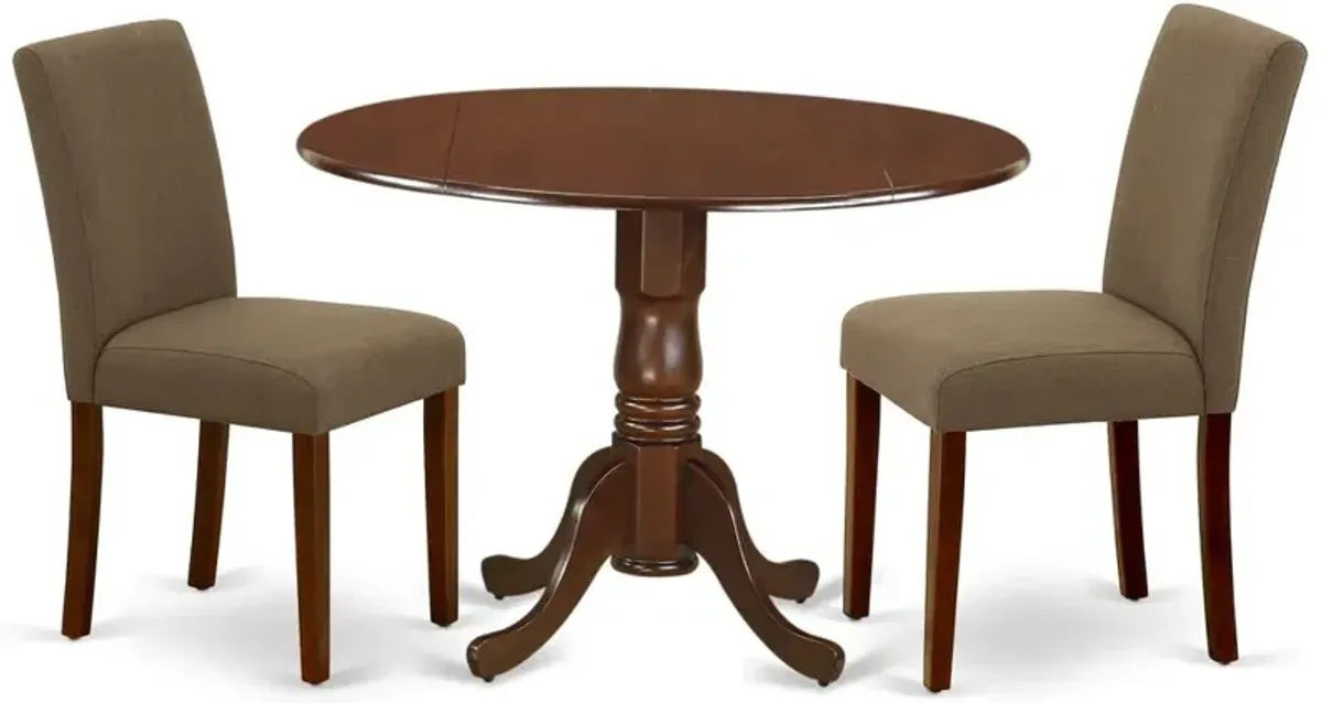 Dining Room Set Mahogany, DLAB3-MAH-18