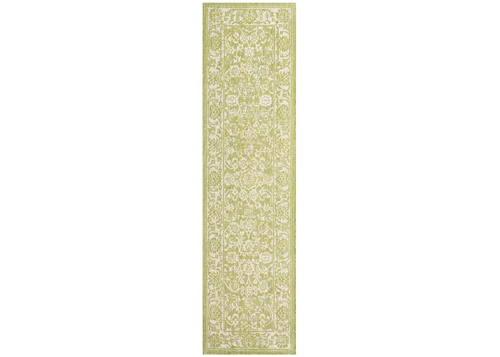 Tela Bohemian Textured Weave Floral Indoor/Outdoor Area Rug