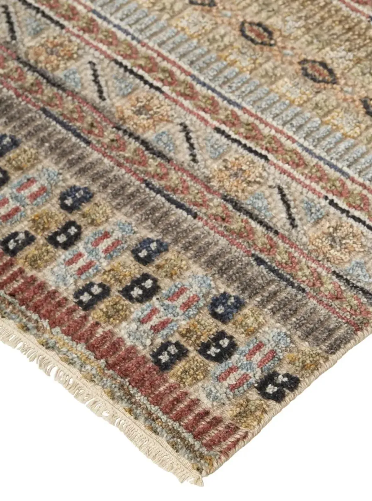 Payton 6498F Tan/Orange/Blue 2'6" x 8' Rug