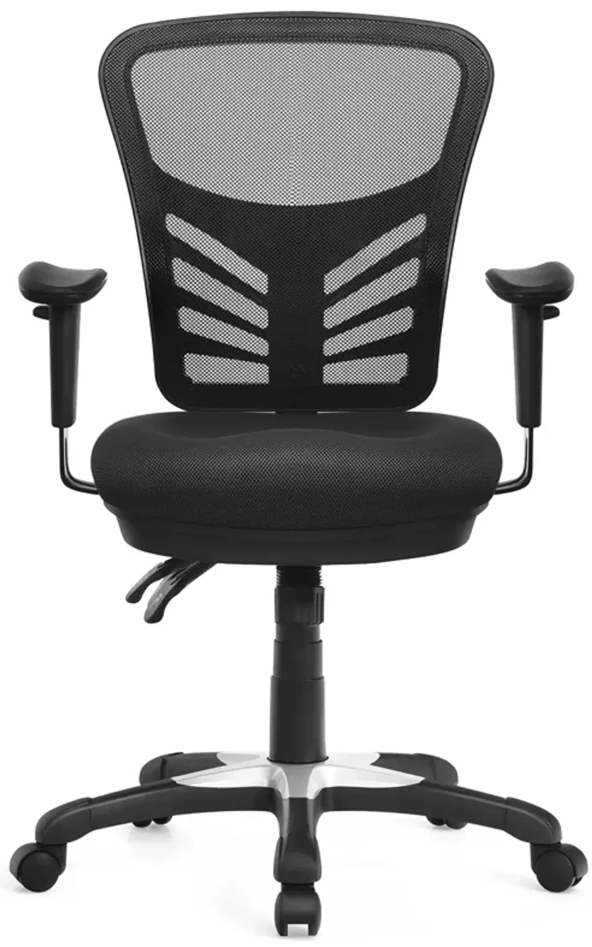 Costway Mesh Office Chair 3-Paddle Computer Desk Chair w/ Adjustable Seat Black