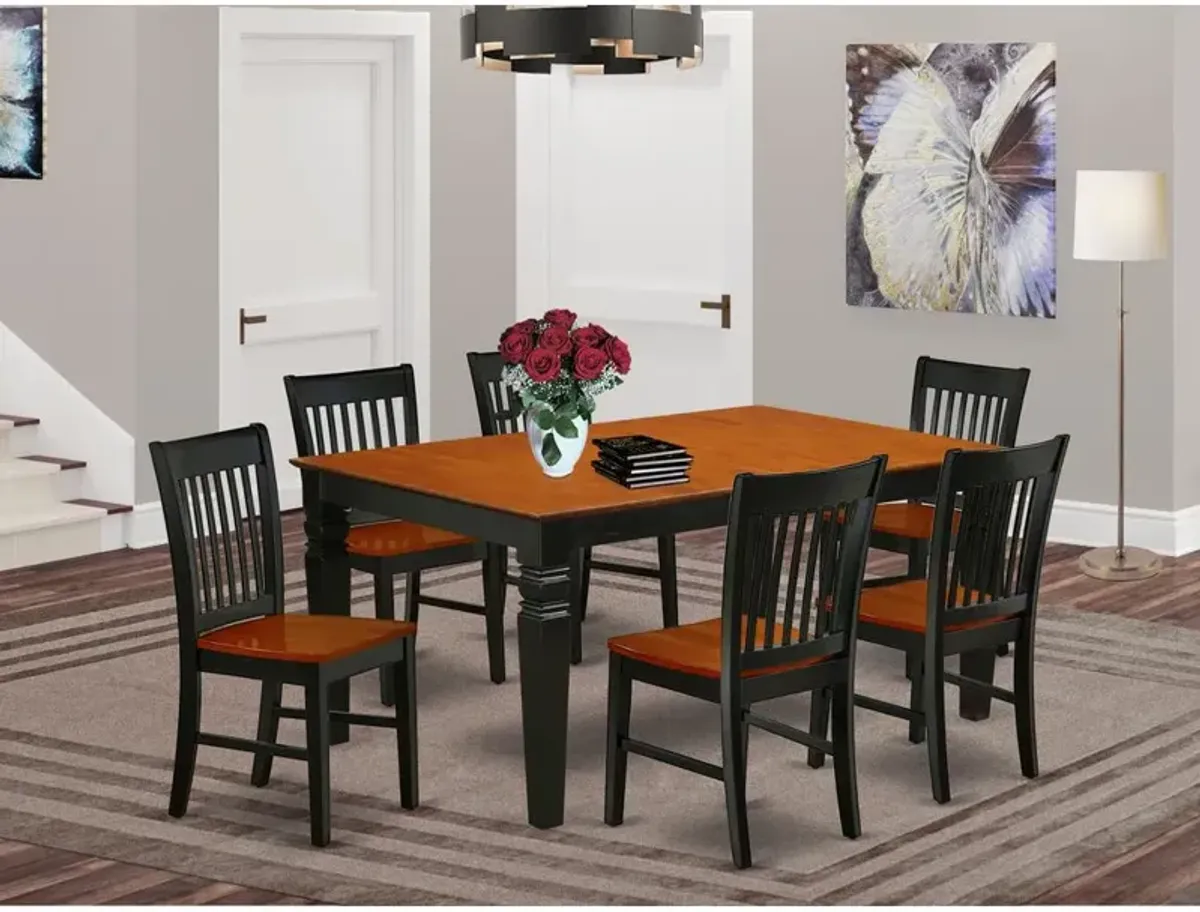 Dining Room Set Black & Cherry