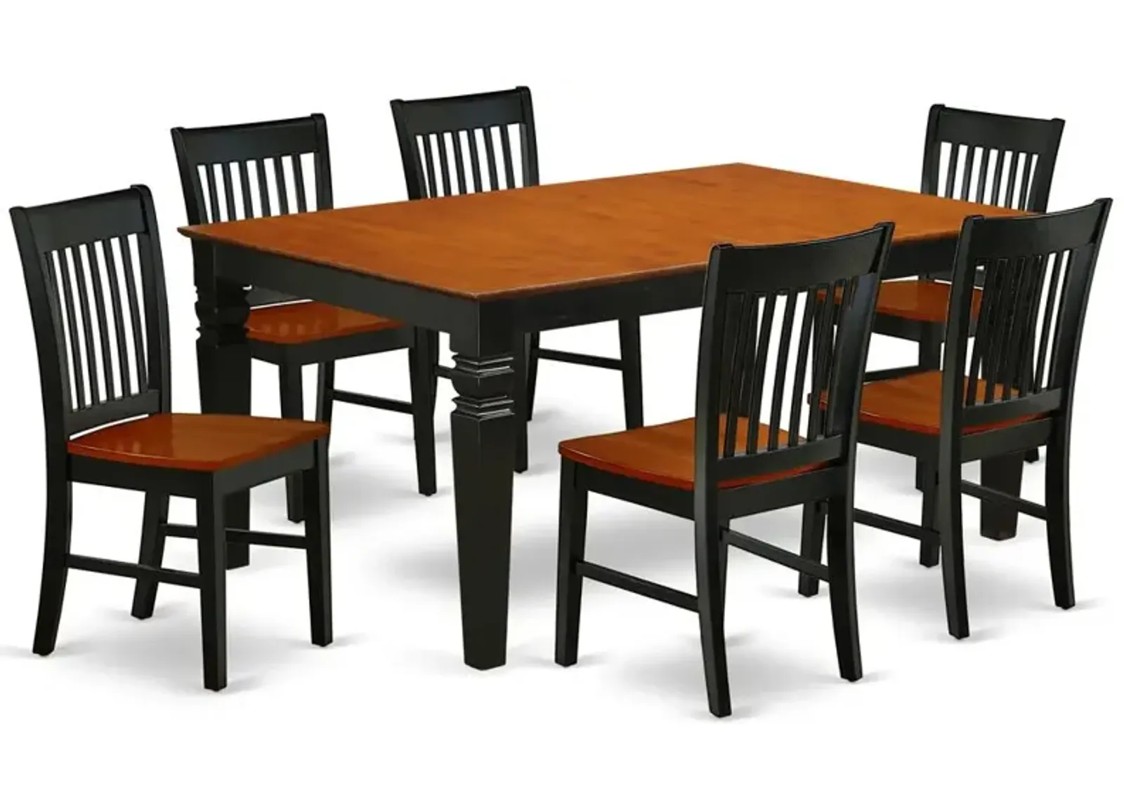 Dining Room Set Black & Cherry