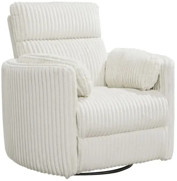 Parker Living Mega Ivory Power Swivel Glider Recliner Two Pack