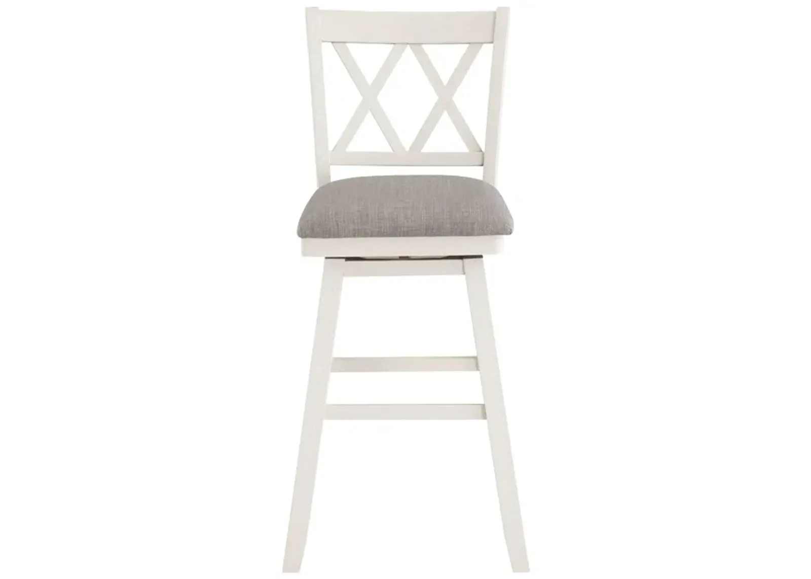 Double Cross Bar Stool with Swivel Seat