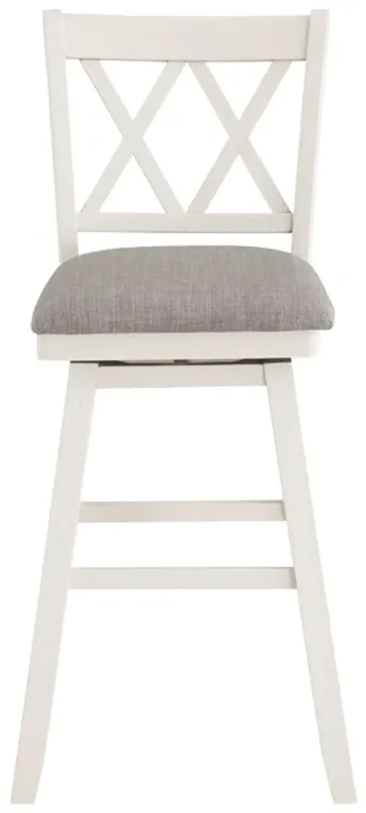 Double Cross Bar Stool with Swivel Seat