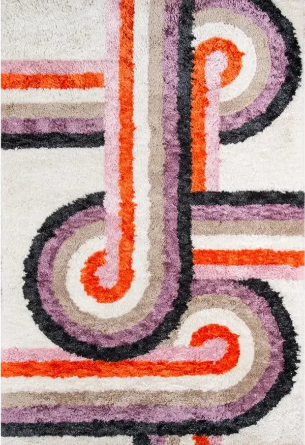 Novogratz Modern Rectangle Area Rug, Lavender, 3'6 X 5'6