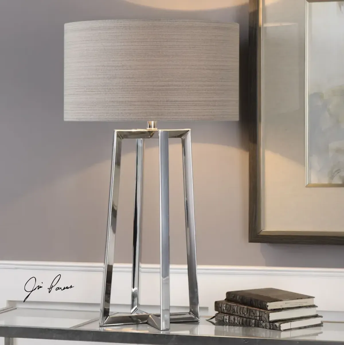 Uttermost Keokee Stainless Steel Table Lamp