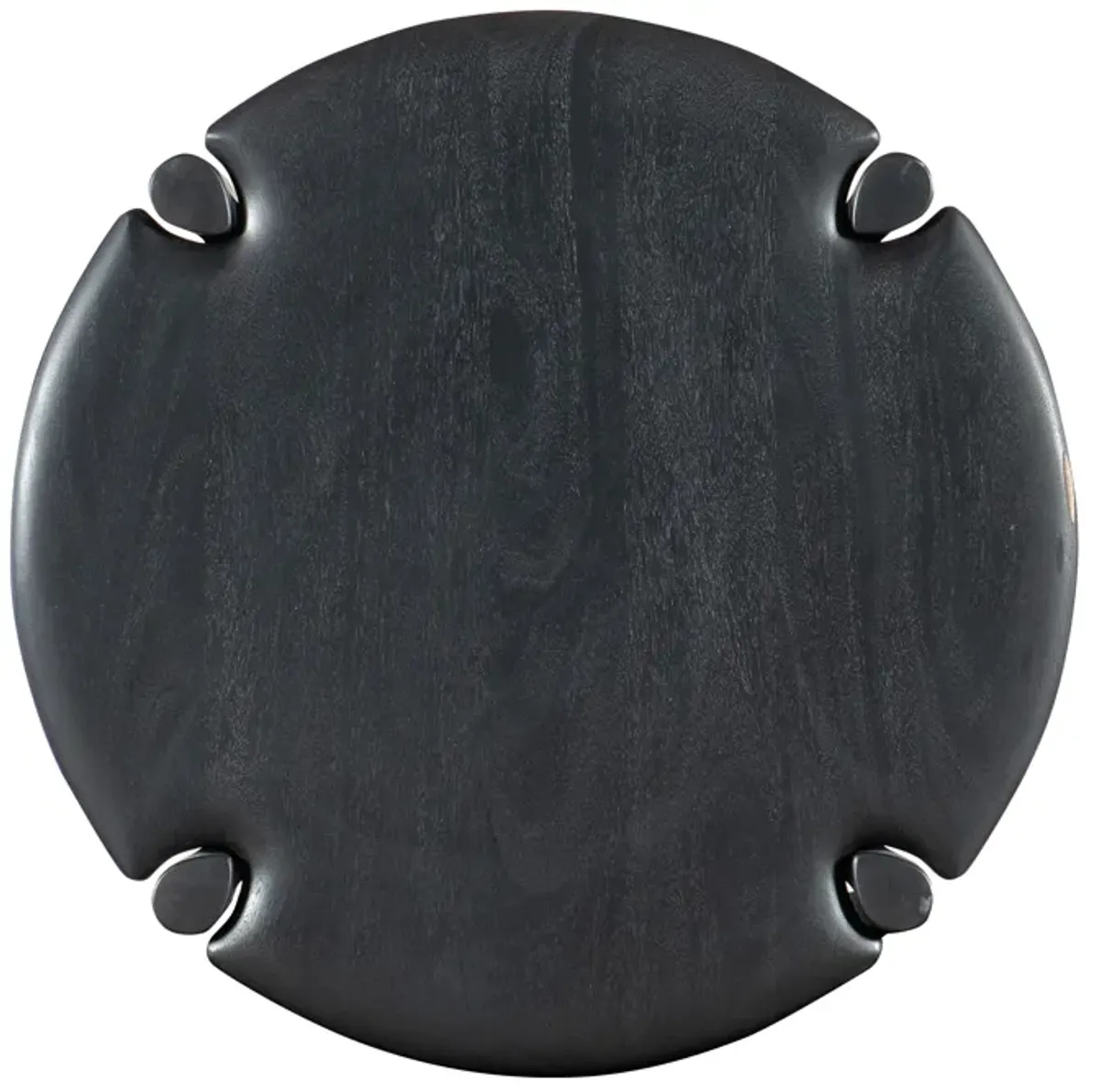 Harlow 24" Round Side Table in Black