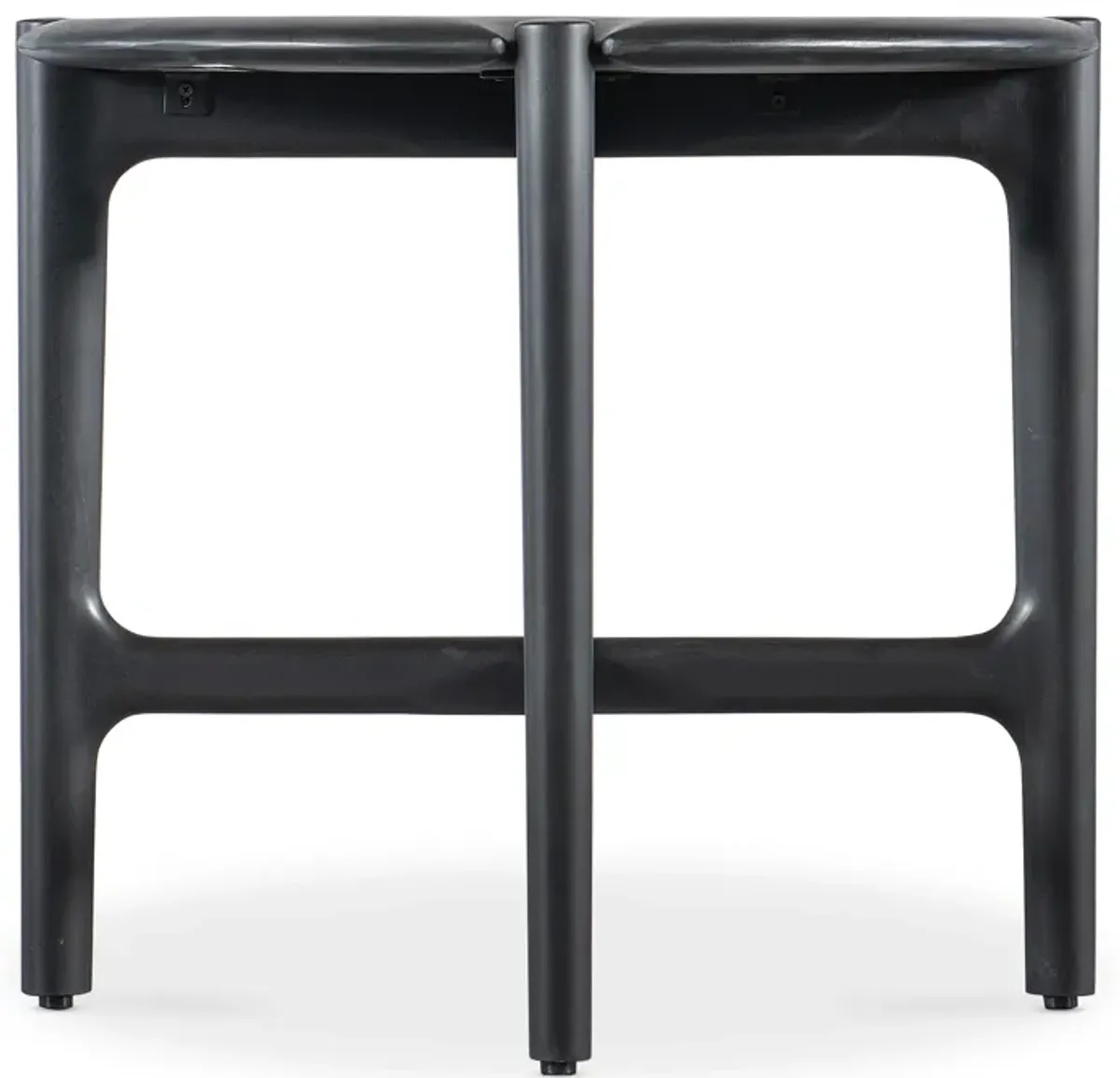 Harlow 24" Round Side Table in Black