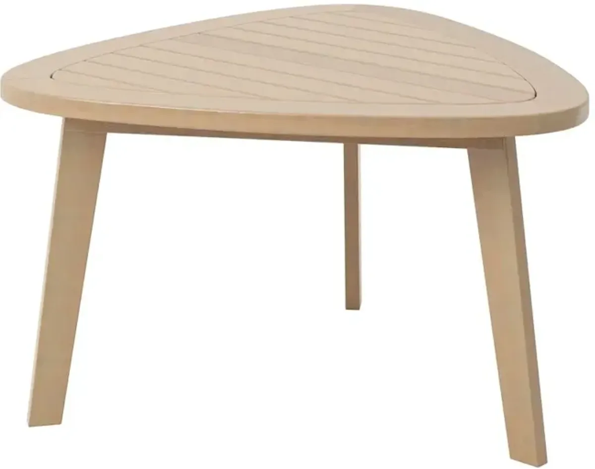 New Classic Furniture Radius Wood Patio End Table in Natural